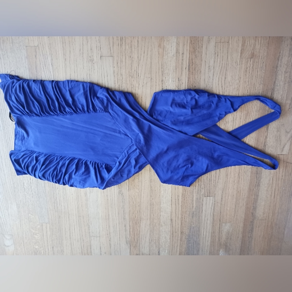 BEBE purple mini dress
